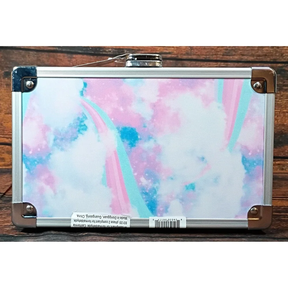 Vaultz Locking Pencil Box Follow Your Dreams Unicorn Purple Blue Silver VZ00179